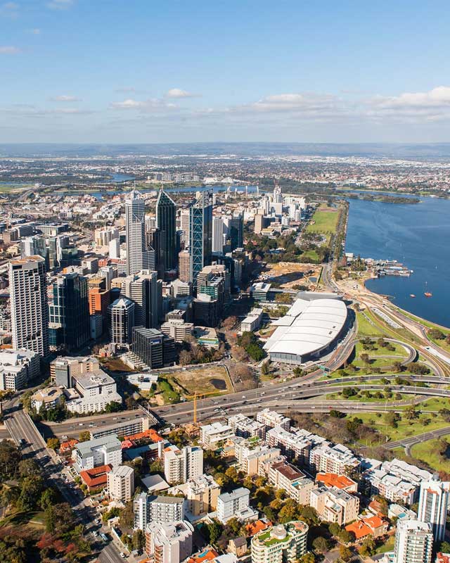 Aerial view of perth cs2